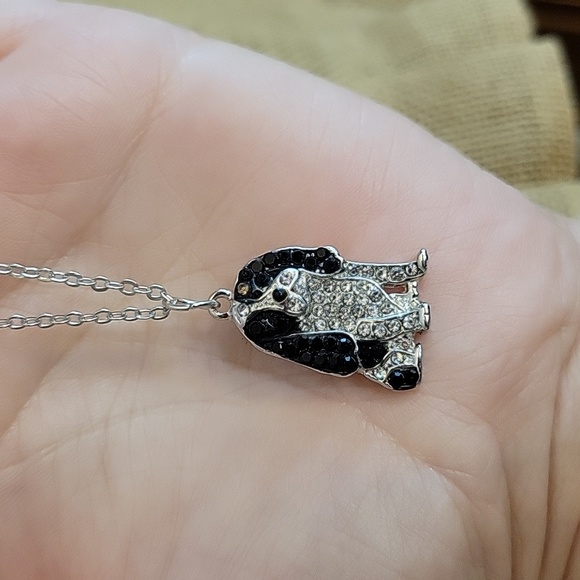 🔥LAST ONE🔥 SPRINGER SPANIEL Crystal Shimmer Necklace - Picture 5 of 7